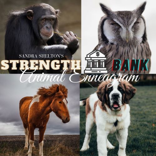 Animal enneagram to the Strengthbank series by Sandra Shelton.
